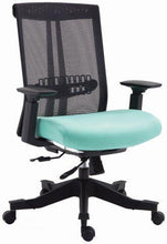 Load image into Gallery viewer, EM5225-BLK NEW Twyst Series Flexible Back with 3D Lumbar Support with Black Fabric Seat and Mesh Back