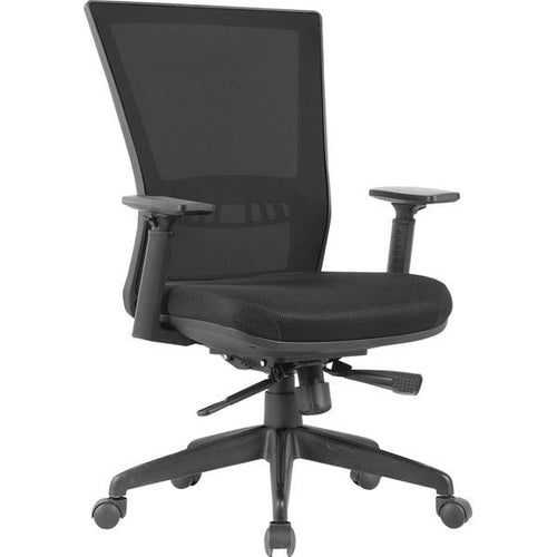 BU-403-191 Mesh Rectangle Back Swivel Chair with Multifunctional Control with Gas Lift, Height Adjustable Arms (CLOSE OUT)