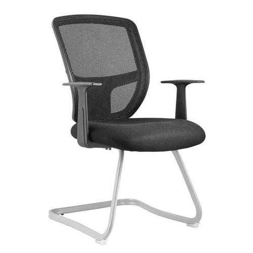 BU-603G-TW01 Mesh Back Guest Chair with Cantilever Sled Base and Fixed Arms (CLOSE OUT)