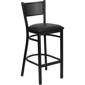 CI-875-B6 Cafe It – Cafe/Breakroom Metal Grid Back Stool